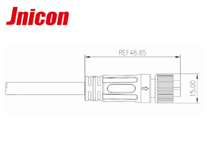LED Outdoor Lamp Waterproof Male Female Connector , IP68 3 Pin Circular Connector