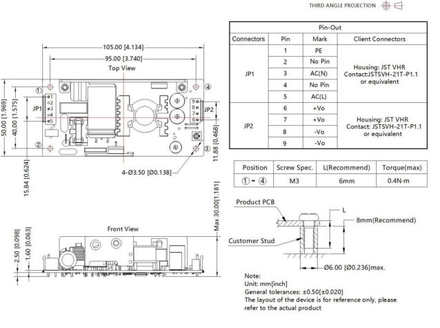 30W Open Frame AC DC Power Supply 110VDC Smart Grid Dual Supply SMPS