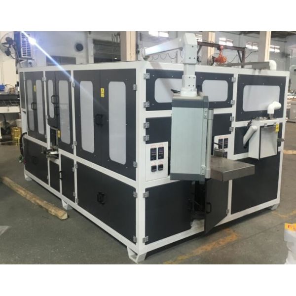 chaîne de production de tissu facial de 15Kw 380V 50Hz opération facile de contrôle de PLC de MITSUBISHI