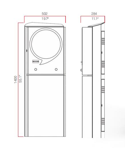 Коммерчески билет машины распределителя штрафа за нарушение правил стоянки зданий/распределитель карты
