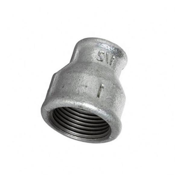 Malleable Iron Fitting Reducing Socket 1 NPT Female Galvanized Finish