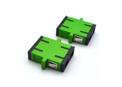 Modo simples do adaptador DX do SC o único, cor verde flangeou adaptador do acoplamento