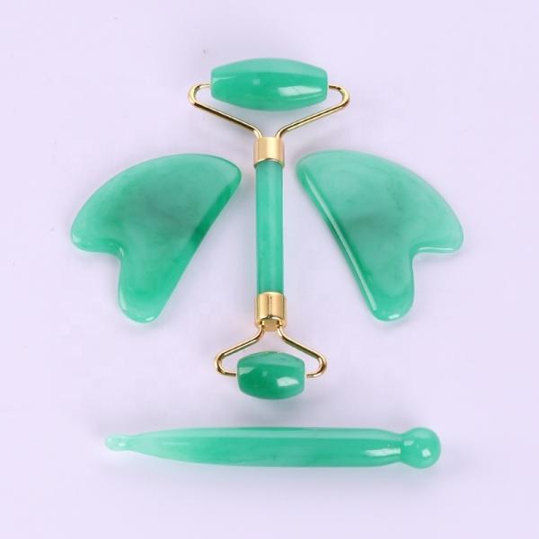 Cor de Jade Face Massager Roller Green Gray Blue Pink Purpl White