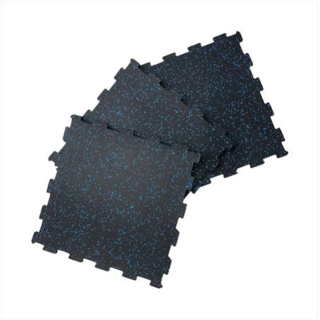 Interlocking Rubber Fitness Floor Tiles 1000x1000mm Impact-Resistant