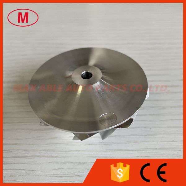 MGT2056 reverse 1217-02 42.27/56.02mm 9+0 Blades turbo aluminum 2618/Milling/billet compressor wheel for 851676-0004