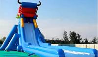 Deslizamento de água inflável de qualidade comercial e piscina com deslizamento de água inflável