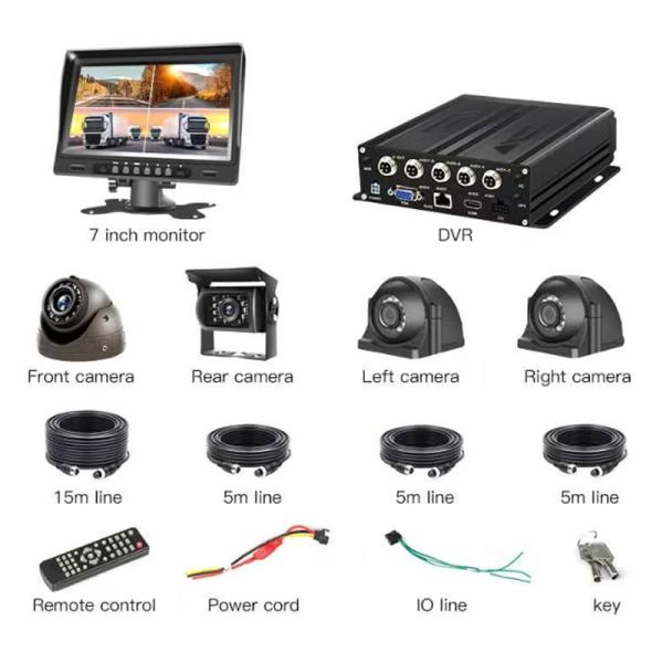 1080P 4CH MDVR Digital Video Recorder with 4G SIM WiFi GPS Video Vehicle Truck CCTV Camera System DVR