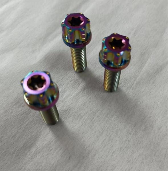 Gr1 Gr2 Titanium Flange Hex With Dished Bolt For Motocycle Car Bike