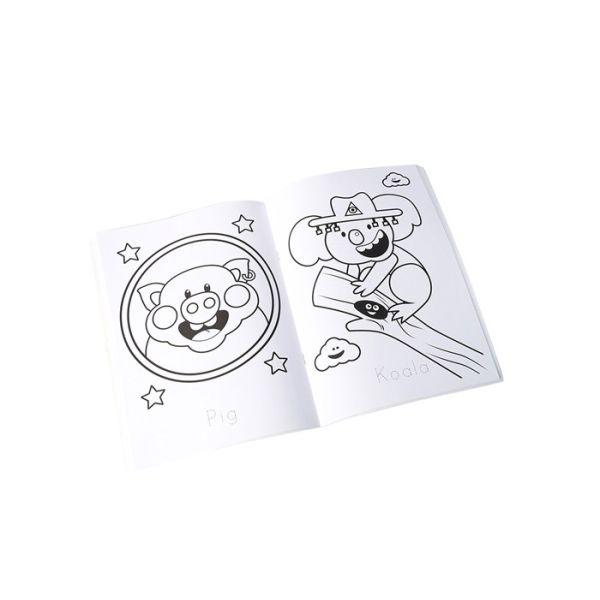 Chlid Customized Paperback Book Printing Saddle Binding With Logo CMYK Color