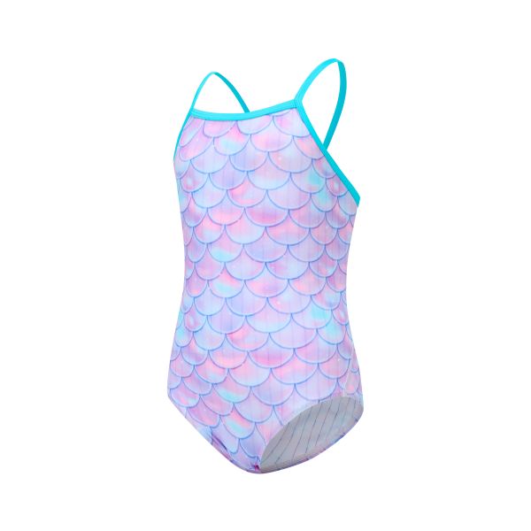 Breathable UPF 50+ Off The Shoulder Swimwear Children's Swimsuits Batwing Sleeve