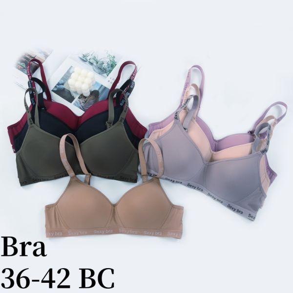 Wholesale Solid Color Small Breast Cup Bra Women Sporty Comfortable Wire Free Bra