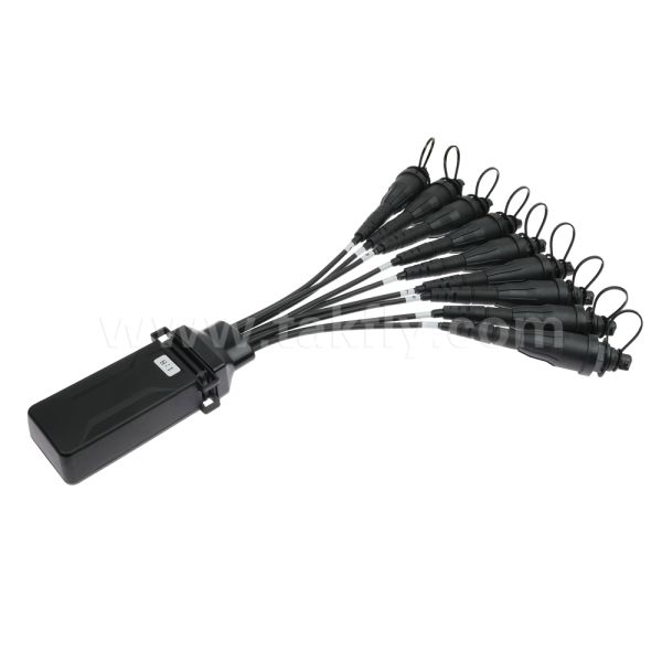 Waterproof SC/APC 1x8 Mini FiberHub CLOSURE ITU-T SM G657A2 Fiber Optic PLC Splitter IP68