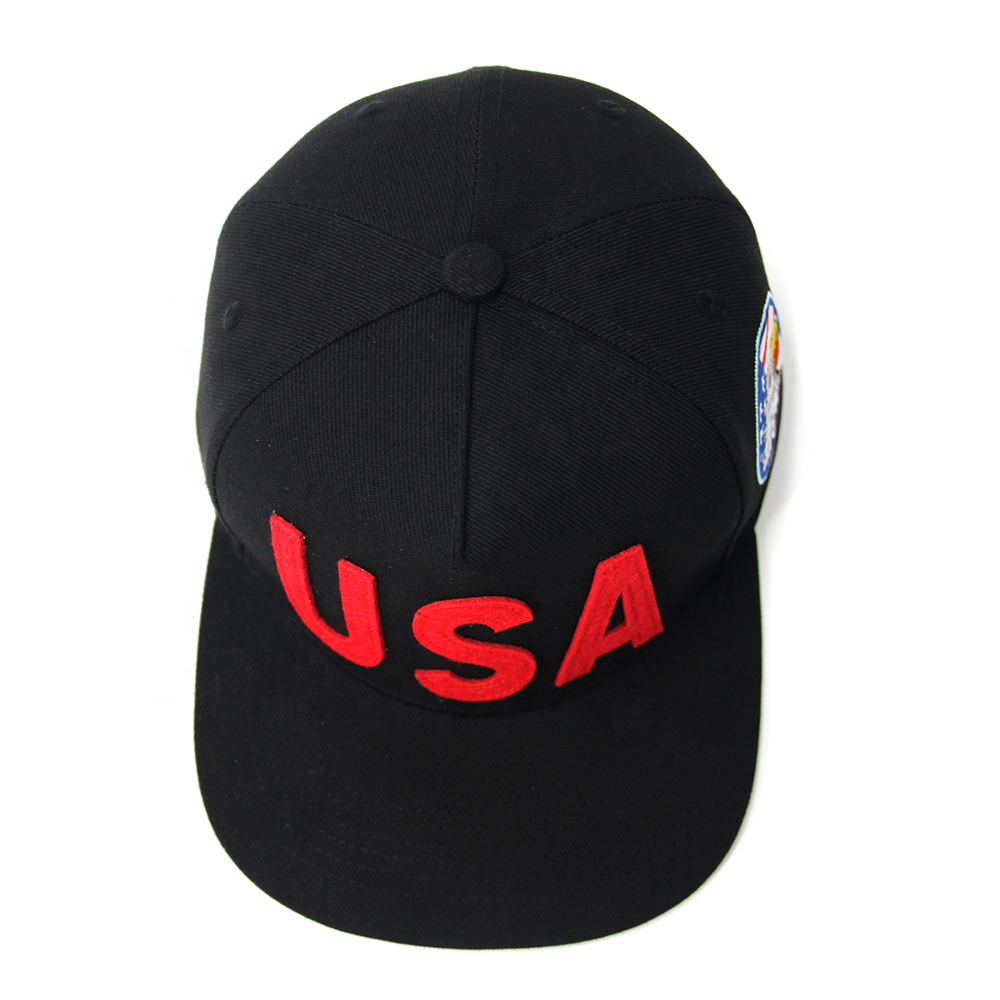 5 Panel Acrylic Snapback Hat Custom Embroidery Patch Gorras Sports Structured Flat Brim