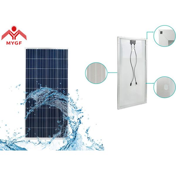 Waterproof Polycrystalline Solar Module , Crystalline Silicon Solar Panels ECO Friendly