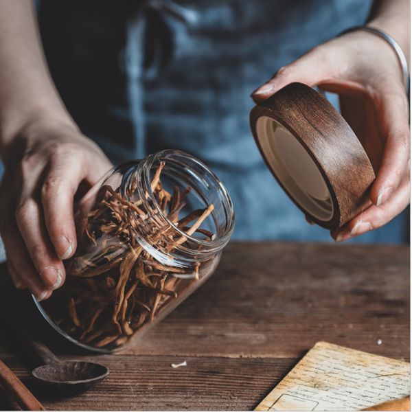 Пустые пылезащитные прозрачные стеклянные опарникы с крышками Eco дружелюбным 580ml 500pcs