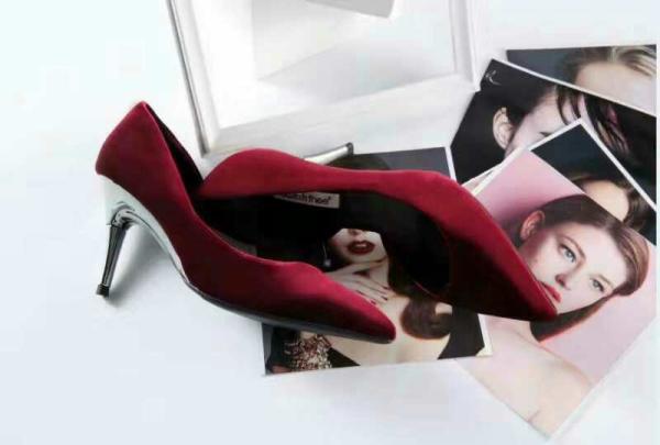 Fashion Pointed  folding Heels High Heel Sandals Women's Shoes Custom Large Size Ladies High Heel Pumps