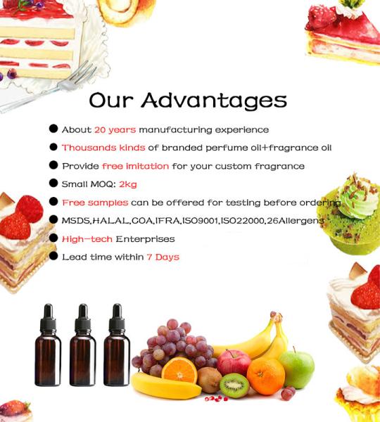 Doces Aromas de Padaria Aromas de Sorvete Aromas de Abacate Aromas de Alimentos Óleo