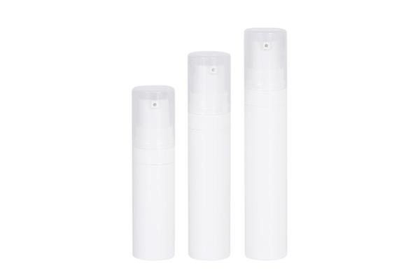 PP 5ml 8ml 10ml Loção Trial Garrafa Branca Sem Ar Mini recipientes cosméticos Embalagem para viagens
