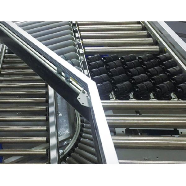 Carton Sorting Conveyor System Flexible Gravity Roller Conveyor System Logistics Sorting Warehouse Storage Rack