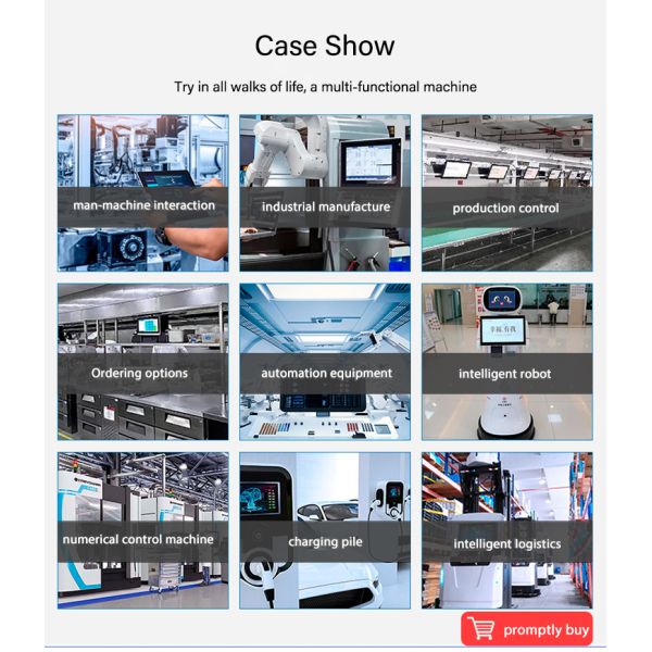 OEM ODM 21.5 Inch VESA Capacitive Screen Touch Industrial Grate Monitor Embedded 24
