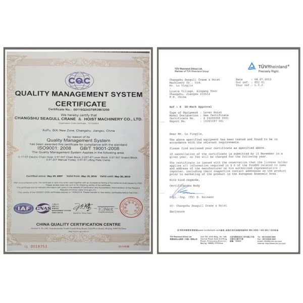 Безопасность руки подъема рукоятки 6 тонн инструменты стальной цепной поднимаясь для строить аттестованное CE/GS