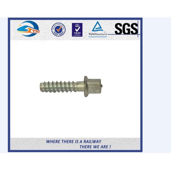 Square Head Steel Railway Sleeper Screws Spike For Zambia Railway