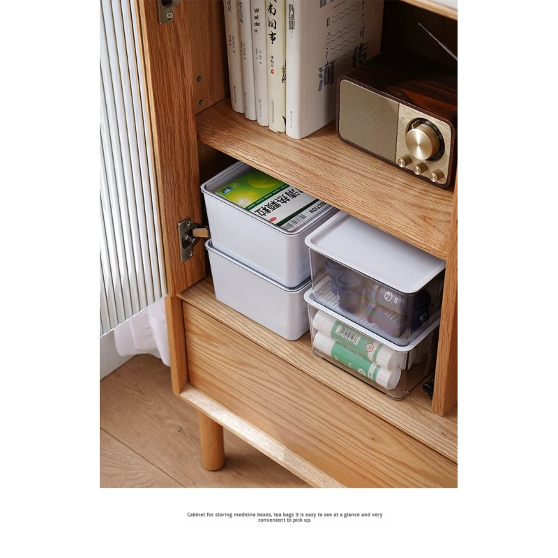Multi-Compartment Plastic Storage Box Stackable Organizer for Bathroom Toiletries Office Tools & Kitchen Food Pouches