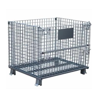 Fio de metal 1000kg dobrável Mesh Container Pallet