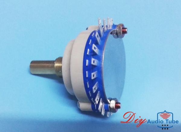 1 Pole 24 step Rotary Switch Attenuator Volume Potentiometer for stereo pre-amp
