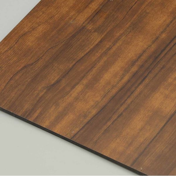 FR Wooden Finish Aluminum Composite Sheet Acp Panels Exterior Wide Slat Cladding For Gates