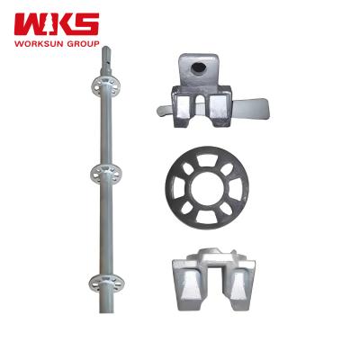Q235 Ring Lock Scaffold Silver Wedge Lock Scaffold For Temporary Roof Support