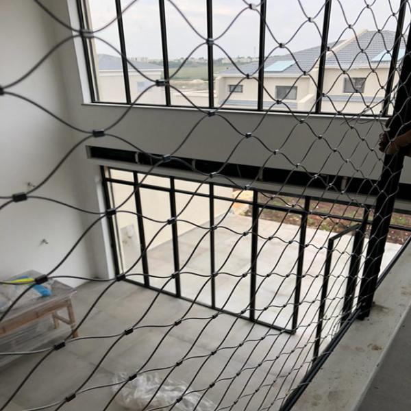 Custom Inox Wire Mesh Architectural 1.5mm SS316 Wire Rope Fence