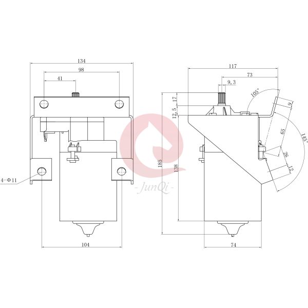 Мотор для автомобилей инженерства, трактор 402,111 402,110 счищателя 25N.M 50W 24V экскаватора