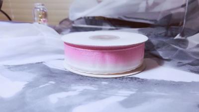 Colourful Silk Organza Ribbon Color Gradient Design For Headwears / Hanging Ornaments