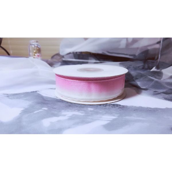 Colourful Silk Organza Ribbon Color Gradient Design For Headwears / Hanging Ornaments