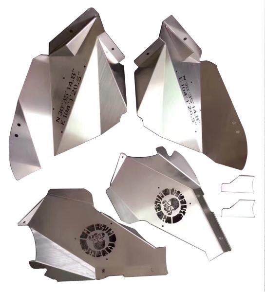 Aluminium Wheel Inner Fenders Kits Fit for Wrangler JK 07+,Style:skull head ,,Poison Spider,OE type,1 / 2 twisted teeth