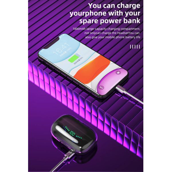 Exercise Bluetooth Wireless Earphones Sweat Proof Strong Bass TWS Bluetooth Earbuds