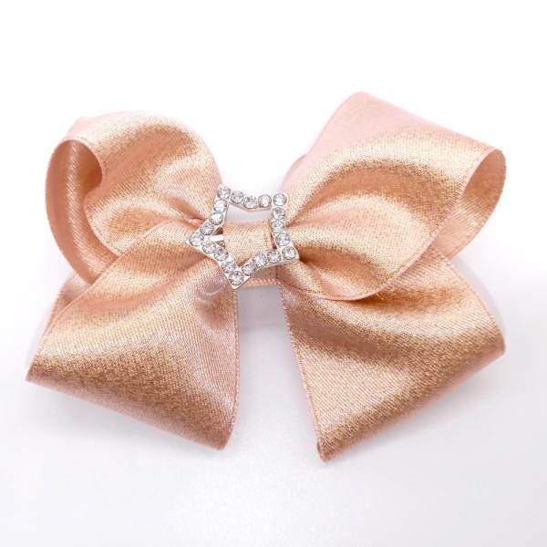 Fashion Champagne 6Children Hair Bows With Clips Set For Birthday Gifts