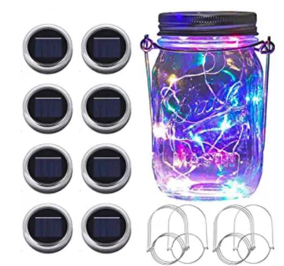 Waterproof Multicolor 30LEDs 1.2V Mason Jar Lid Solar Lights
