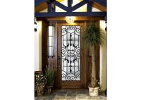 Puertas de cristal del vino del hierro del partido del hierro labrado del aislamiento sano para construir decorativo