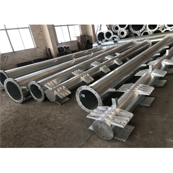 Aço bonde octogonal Polo, anti polos corrosivos de aço Q345 da distribuição de poder