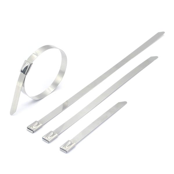 Fios de ligação diretamente de aço inoxidável Cable Tie resistente aos raios UV 201 304 316 Tamanho personalizado