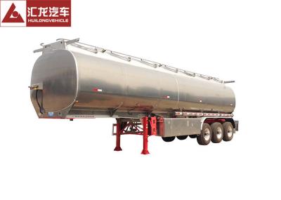 42000l Fuel Tank Trailer Easy To Clean , Fuel Storage Trailer With 24v Lighting System
