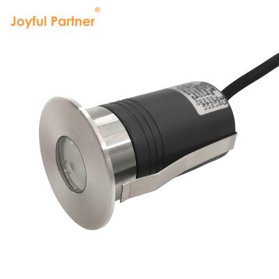 3W IP67 Recessed Round Deck Light 316 LED de aço inoxidável lâmpada subterrânea