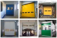 Pvc de alta velocidad del obturador de la cremallera de las puertas rápidas automáticas industriales del rodillo industrial