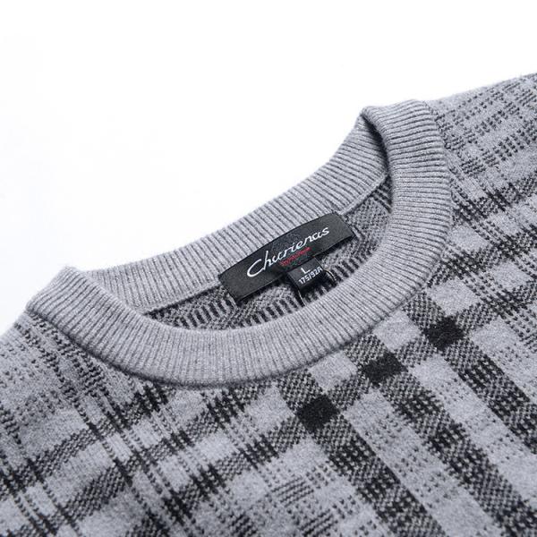 Breathable Mens Knit Pullover Sweater Round Neck For Autumn / Winter