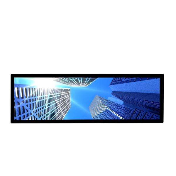 29.4inch Strip Stretch Screen Touch Screen Kiosk with Built-In Speakers and Content Management Software Customized
