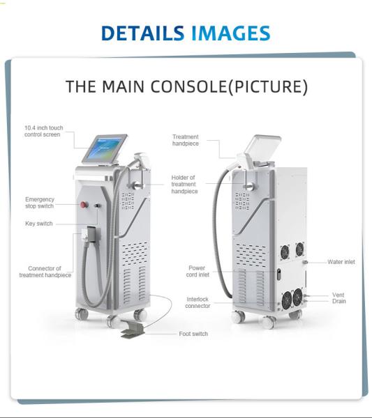 Safety Painless 808nm Laser Hair Removal Machine For Woman'S Face / Armpit
