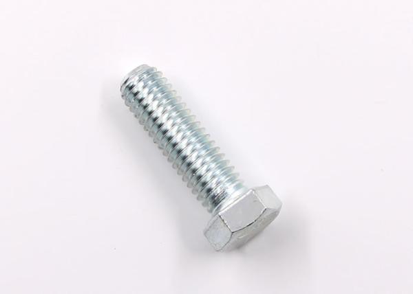 Galvanized Full-Threaded Chamfered Grade 8.8 Steel Hexagon Head Screws DIN933