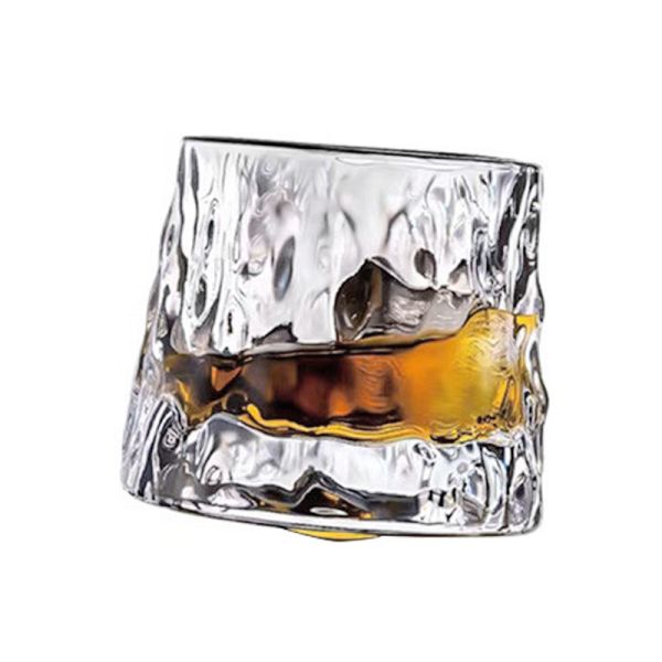 Venta al por mayor de botellas de whisky de cristal de 9 onzas grabadas con láser